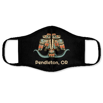 Discover Pendleton Oregon Thunderbird Nw Native American Face Masks