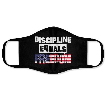 Discover Discipline Is Equal To Freedom American Flag Face Masks