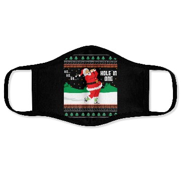 Discover Ho Ho Ho Ugly Santa Golf Jumper Face Masks