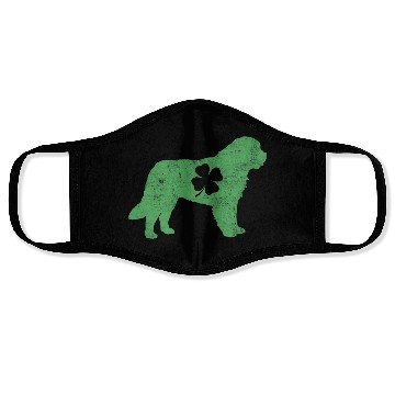 Discover Awesome Bernard Saint Patrick'S Day Dog Dad Mom Face Masks