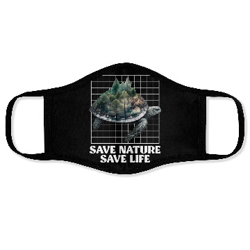 Discover Save Nature protected species Environment Face Masks