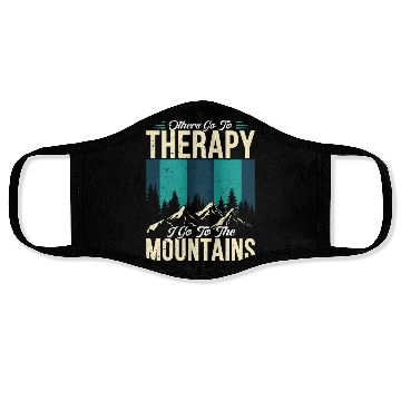 Discover Mountain love Therapy Mountains Wanderlust Face Masks