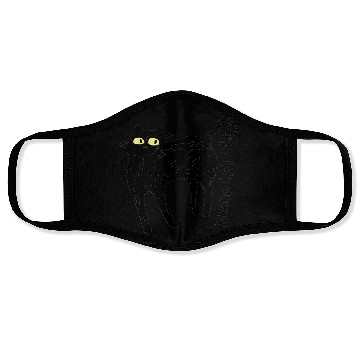 Discover Black Cat Club Face Masks