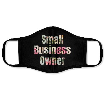 Discover Small Business Owner roses Face Masks