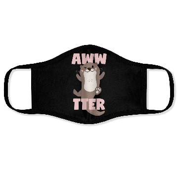 Discover Otter Cute Sweet Kawaii Awwtter Face Masks
