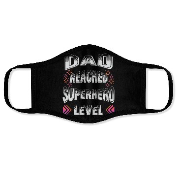 Discover dad reached superhero level for Fathers Day Face Masks