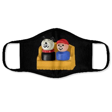 Discover Little People Boy And His Dog Painting Face Masks