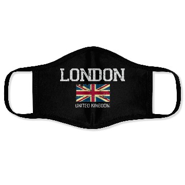 Discover London England United Kingdom Face Masks