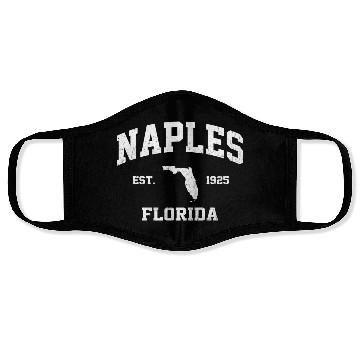 Discover Naples Florida Fl State Athletic Style Face Masks