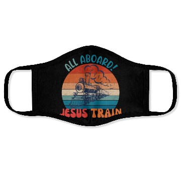 Discover All Aboard! Je-sus Train Face Masks