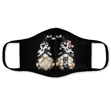 Discover Black And White Cow Print For Farmer With Farm Face Masks