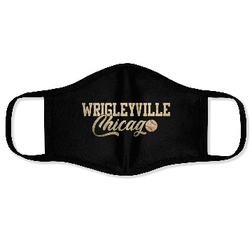 Discover Wrigleyville Chicago Baseball American Face Masks