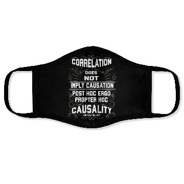 Discover Correlation Does Not Equal Causation Science Face Masks
