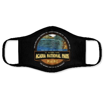 Discover Acadia National Park Maine Vacation Face Masks
