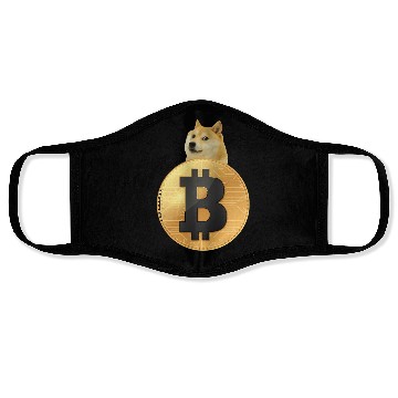 Discover I love bitcoin Face Masks