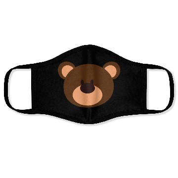 Discover Brown Face Teddy Bear Lover Face Masks