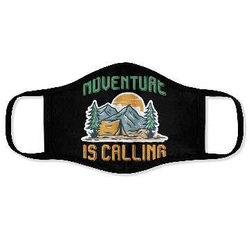 Discover Adventure is calling Mountain lover Hiking Face Masks