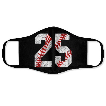 Discover Baseball Mom 25 Jersey Baseball Favorite Player Face Masks