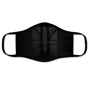 Discover Black Union Jack - Uk Flag - Great Britain Face Masks