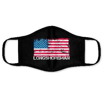 Discover Patriotic Longshoreman Us Flag Face Masks
