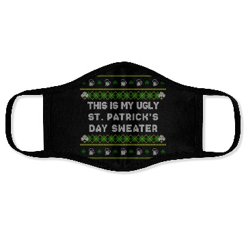 Discover St Patrick'S Day Ugly Beer Drinking Face Masks