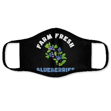 Discover Blueberries Graphics Blueberry Farmer Blueberry Face Masks