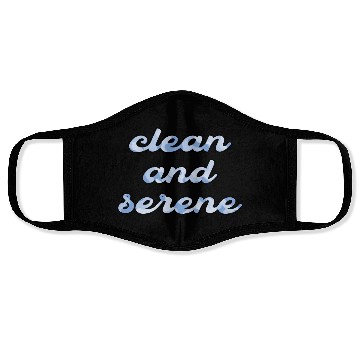 Discover Clean and Serene blue camo Face Masks