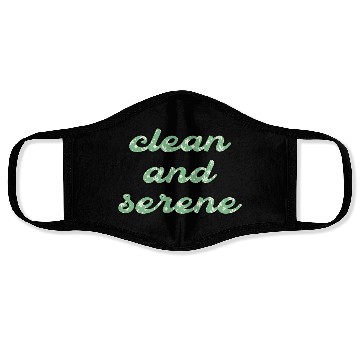 Discover Clean and Serene green floral Face Masks