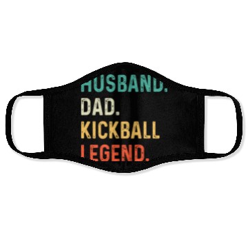Discover Husband Dad Kickball Legend Face Masks