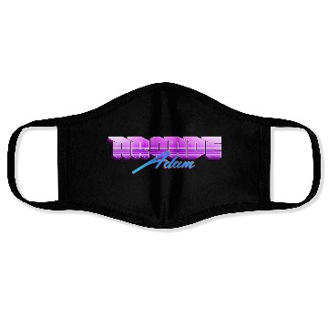 Discover Retro 90s Arcade Adam Logo Face Masks