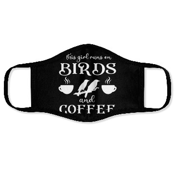 Discover Bird Coffee birding Face Masks