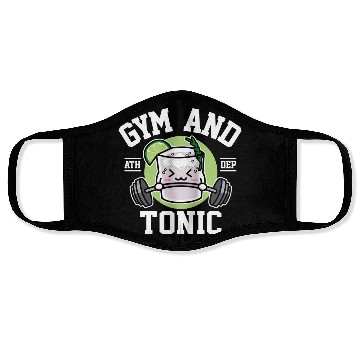 Discover Gym And Tonic Cute Drink And Workout Face Masks