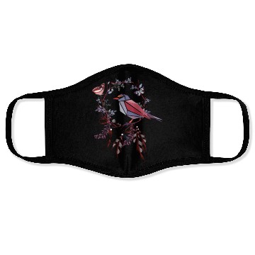 Discover Bird floral Face Masks
