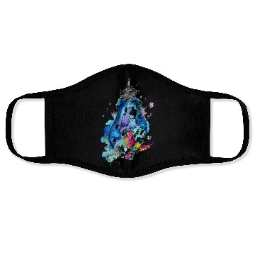 Discover Bird In Lightbulb Face Masks