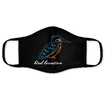 Discover bird location Face Masks