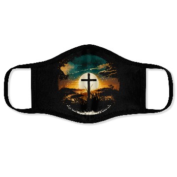 Discover Jesus Cross Painting Face Masks