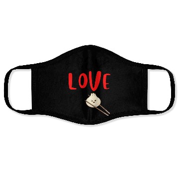 Discover Peace Love and Dumplings Face Masks