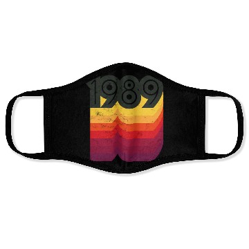 Discover 80S Style 33Rd 1989 Face Masks