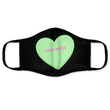 Discover unhinged conversation heart Face Masks