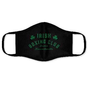Discover Irish Bong Club Boston Massachusetts Shamrock Face Masks