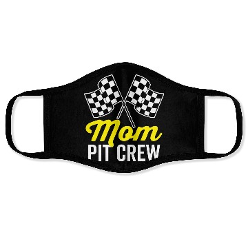 Discover Mom Pit Crew For Racing Party Costume Face Masks