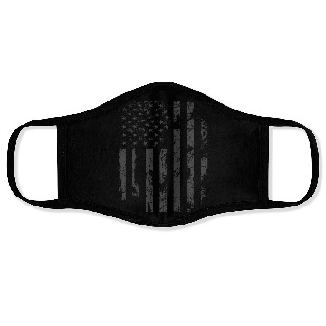 Discover Distressed Flag Usa Military Face Masks