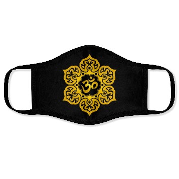 Discover Yellow Lotus Yoga Om Face Masks