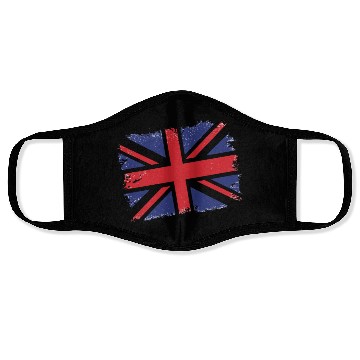 Discover Union Jack Vintage UK Flag Great Britain UK Face Masks