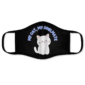 Discover My Cat, My Soulmate, Cute Face Masks