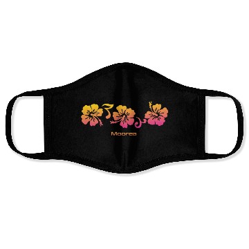 Discover Moorea Hibiscus Souvenir Vacation Face Masks