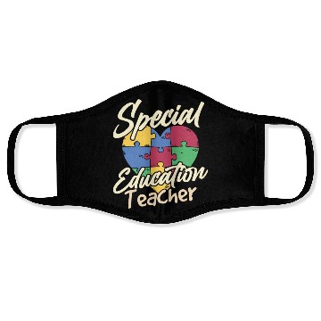Discover Special Education Teacher Cute Sped Awareness Face Masks