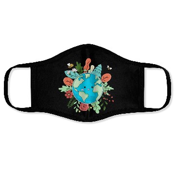 Discover Earth Day Every Day Save The Planet Nature Lovers Face Masks