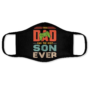 Discover This Dad Has The Best Son Ever Fathers Day Face Masks