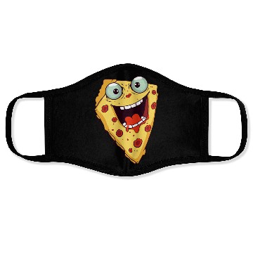 Discover Pizza Art Face Masks